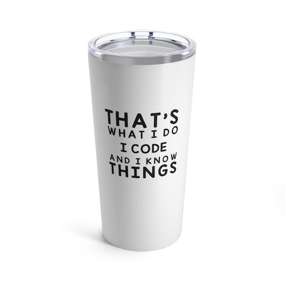 Gift For Coder, Computer Programmer, Software Engineer, Computer Geek, Funny Tumbler, Personalized Custom Name, Travel Coffee Mug
