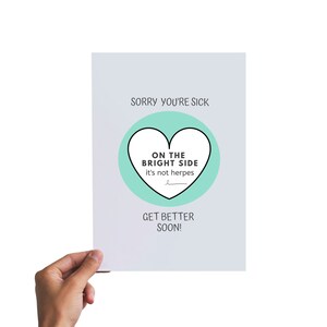Funny Get Well Soon Sick Card - Etsy