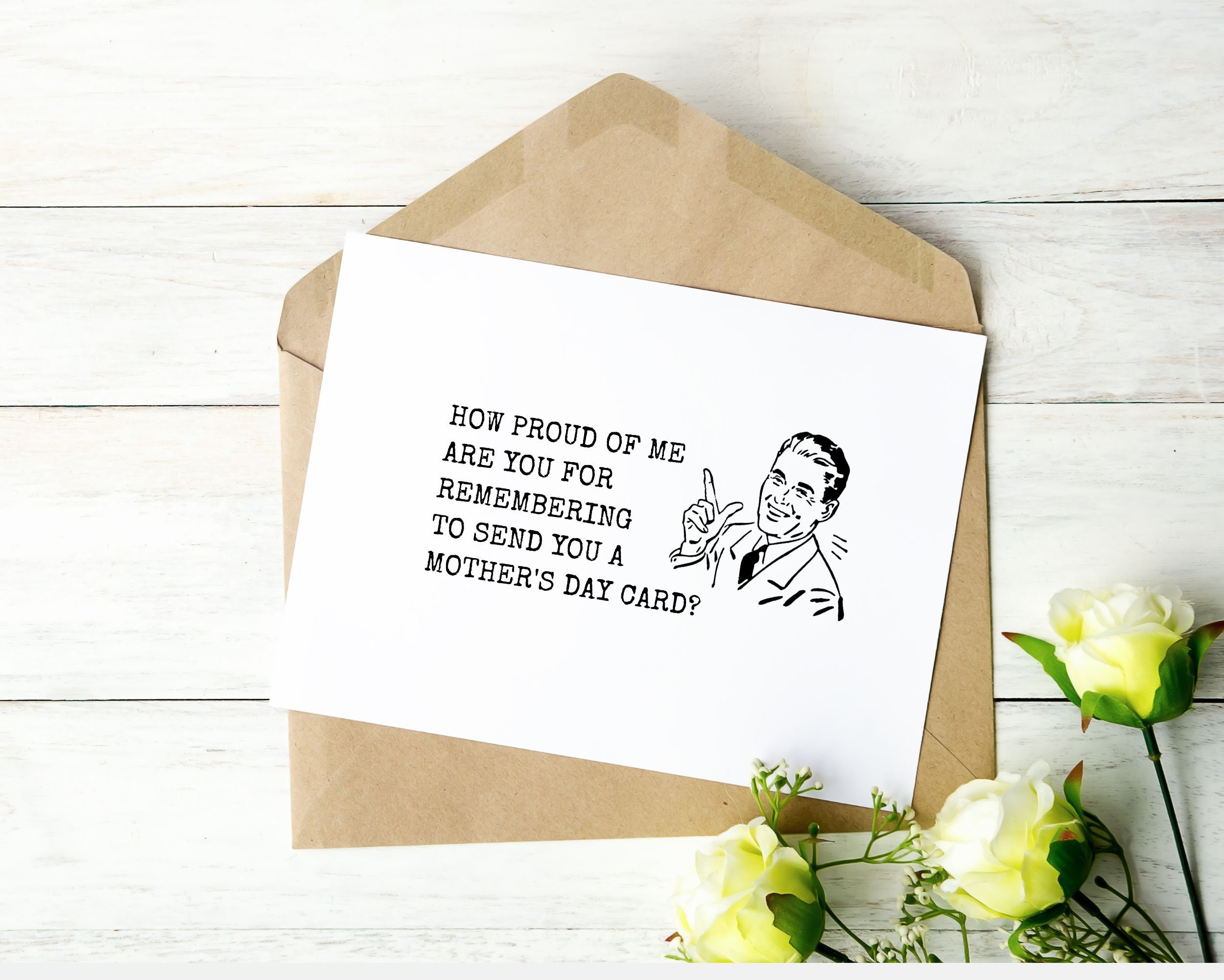 Funny Happy Mother's Day Card From Son, Sarcastic Mom Gag Gift ...