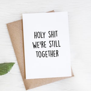 Funny Husband Anniversary Card, Inappropriate Mature Adult Humor