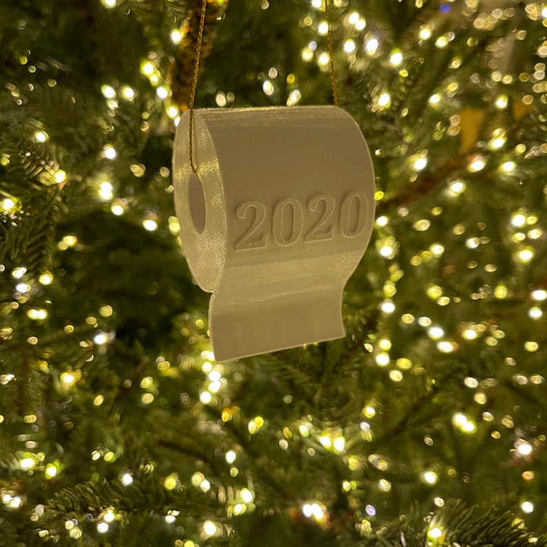 2020 2021 2022 2023 Christmas Ornament, Toilet Paper Christmas Tree Ornament, Christmas Gift 2020 2023, New Year Gift 2023, Christmas Gift image 1