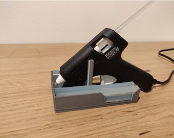 Hot Glue Gun Stand with Storage, Glue Gun Stand, Glue Gun Holder, Craft Supplies, Glue Gun Accessories, Craft Accessories, Glue Stand