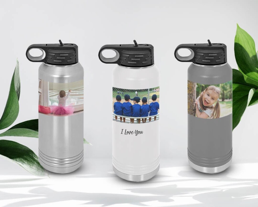 Custom 32oz Stainless Steel Water Bottle, Insulated Tumbler With Straw ...