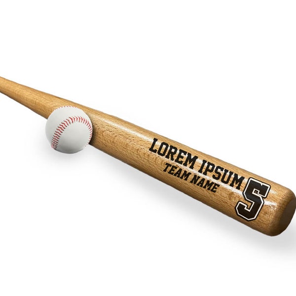 Personalized 18"in Mini Baseball Bat, Bat With Image or School Logo, Custom Mini Baseball Bat, Color UV Printed