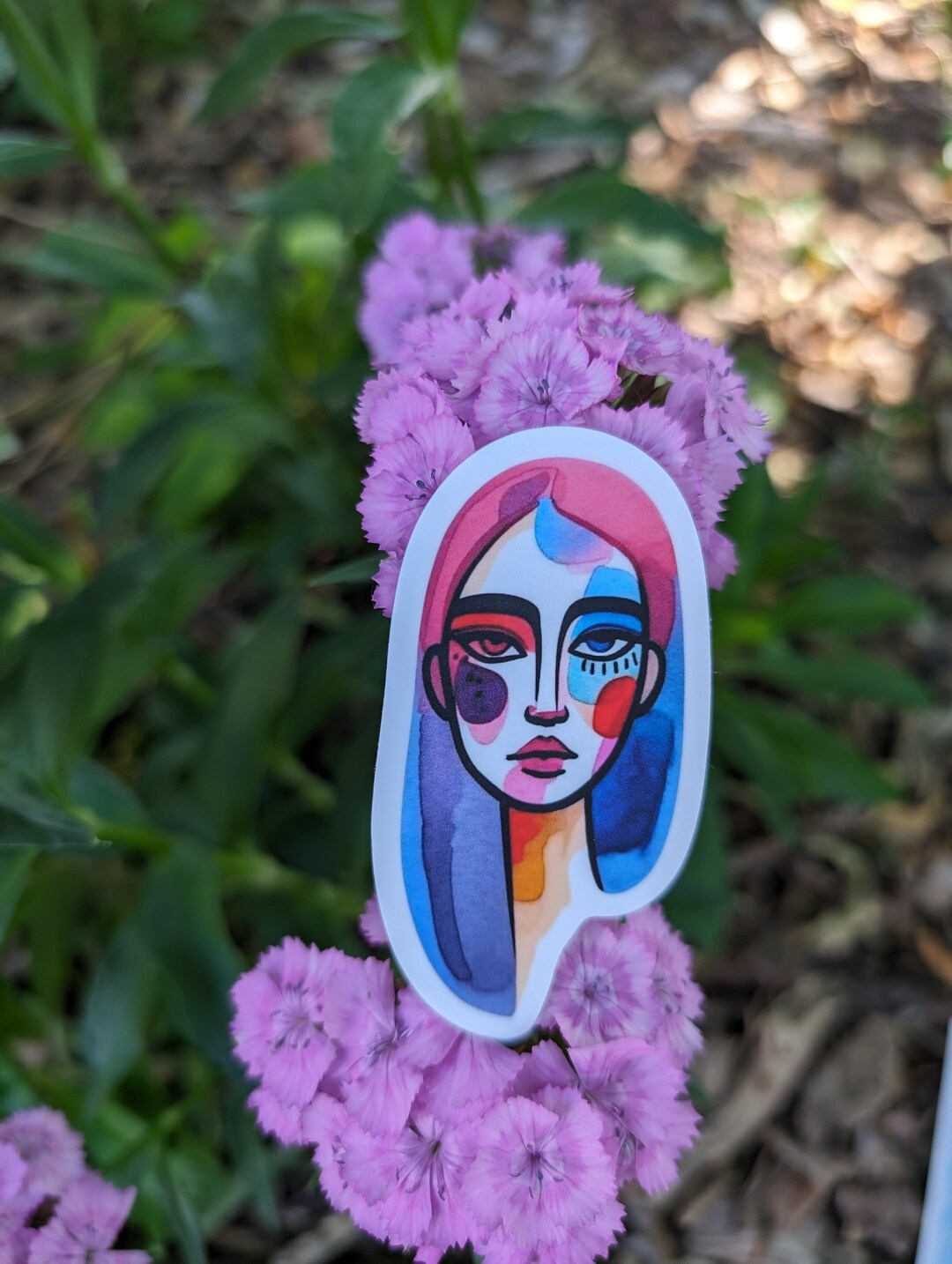 Sticker Design Portrait Watercolor Portrait Sticker - Etsy