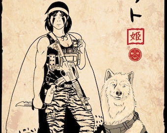 Studio Ghibli & Princess Mononoke-Inspired Poster