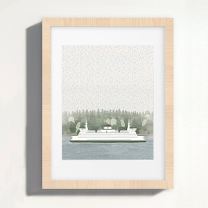 Seattle Ferry | Fine Art Print | Washington Ferry | Bainbridge Island | PNW Poster | Pacific Northwest | Wall Hanging | Travel Souvenir