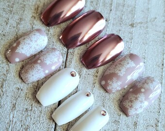 Handcrafted Press On Nails By Nailsbyling On Etsy