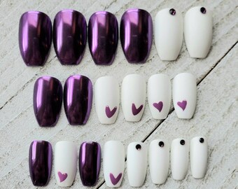 Handcrafted Press On Nails By Nailsbyling On Etsy