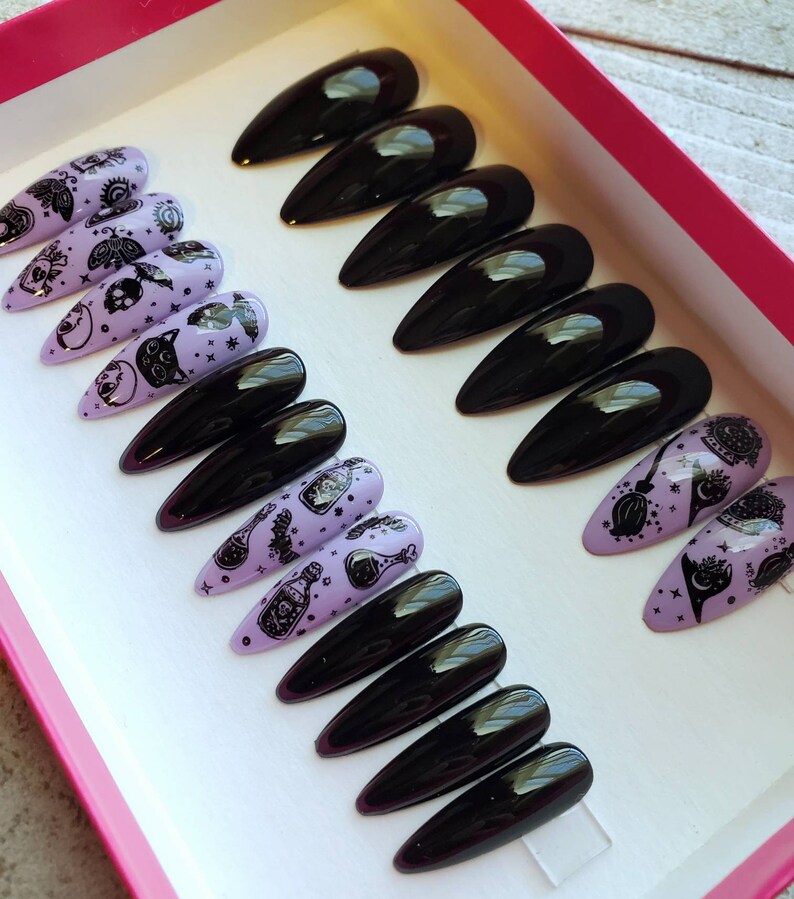 Witch Vibe Fake Nails False Nails Faux Nails Press on Etsy