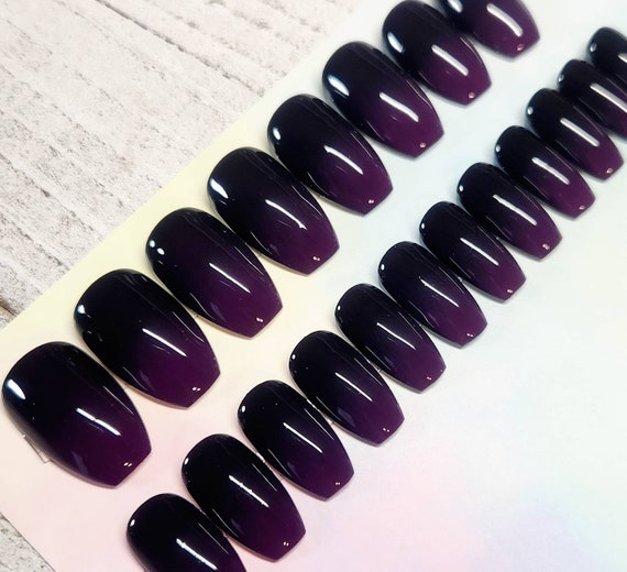 35+ Purple and Black Nail Designs | Sarah Scoop