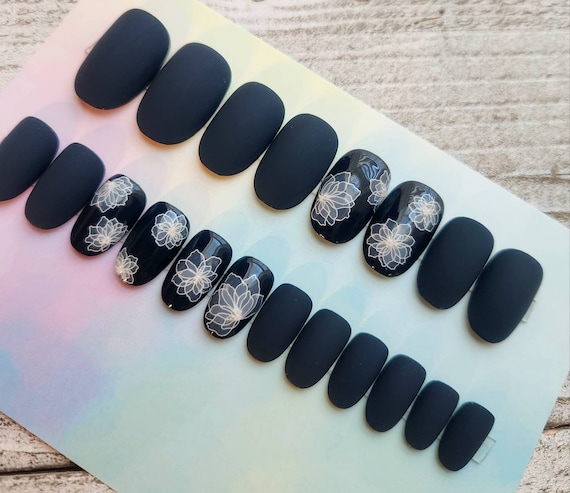 dark teal nail designs