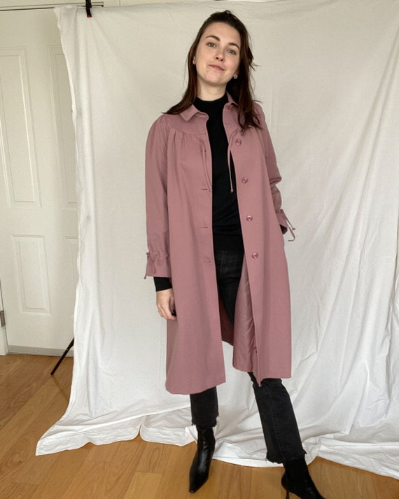 Vintage Coat/ Pea Coat/ Trench Coat/ Lilac/ Vintag