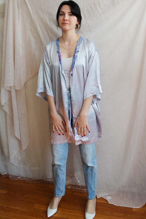 Vintage Robe/ 80s Fashion/ Vintage Lingerie/ Tie D
