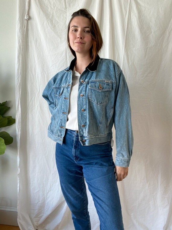 Vintage Denim Jacket/ 90s Fashion/ Jean Jacket/ Vi