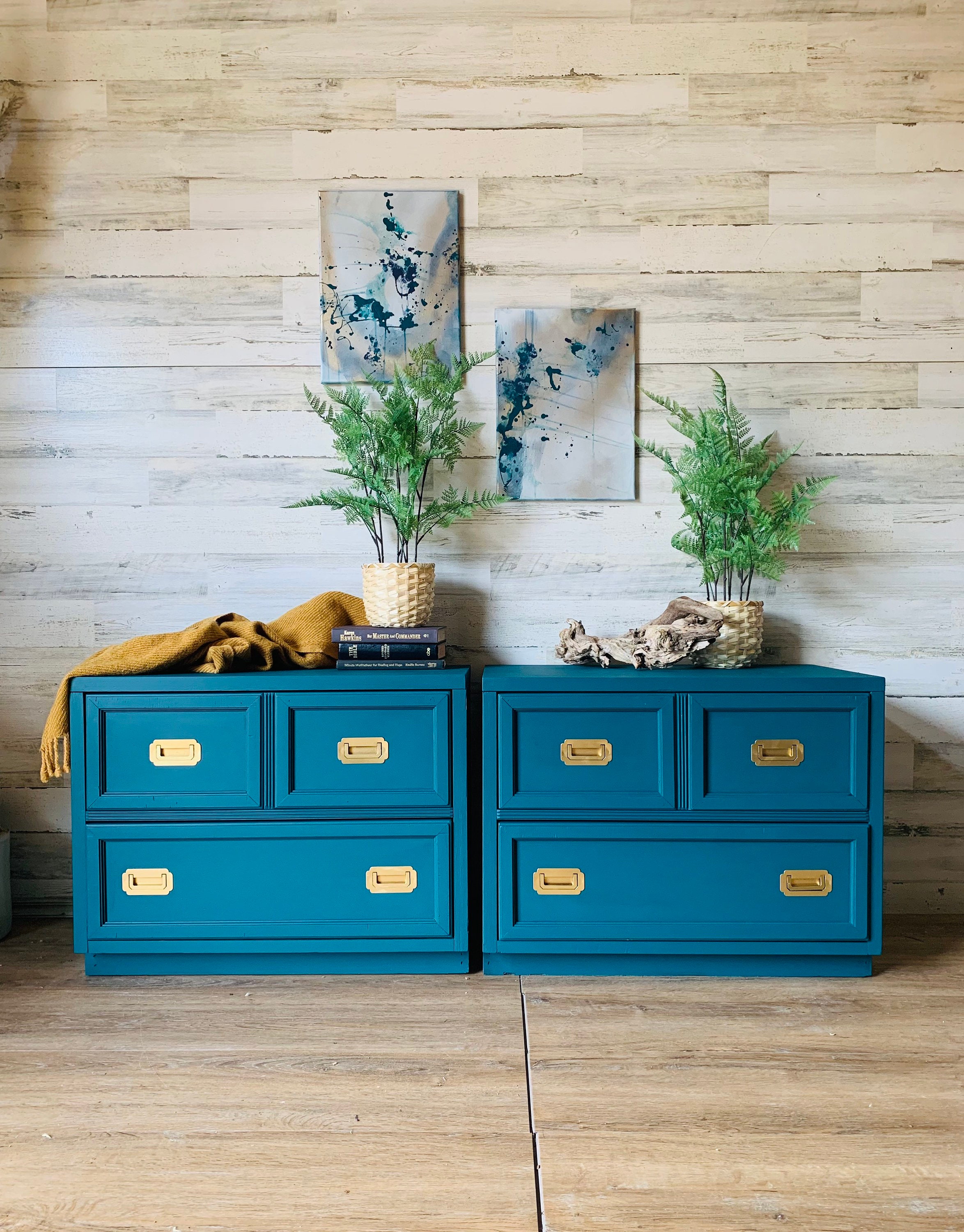 Refinished MCM Campaigner Night Stands Etsy
