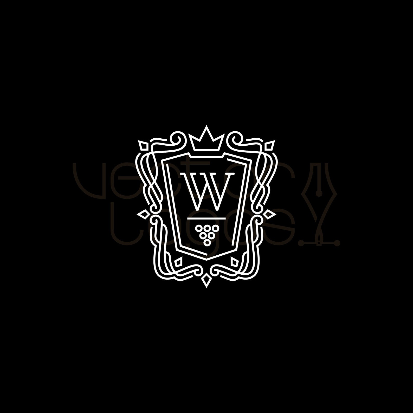 Wine Cellar Logo Design Customization, Winery Logo, Wine Logo, Wine