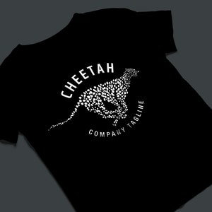 Dierenlogo-ontwerp + maatwerk, transportlogo, cheetah-logo, katachtig logo, leveringslogo, logo en visitekaartje, complete branding
