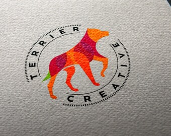 Vet logo design + customization, animal logo, animal care logo, dog logo, Terrier logo, pet logo, pet shop logo, creative logo, veterinary