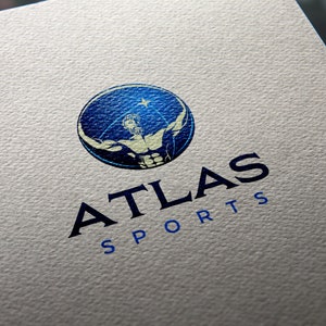 Sport logo design + customization, atlas logo, athlete logo, gymnastics logo, gym logo, athletics logo, sport competition logo, fitness logo