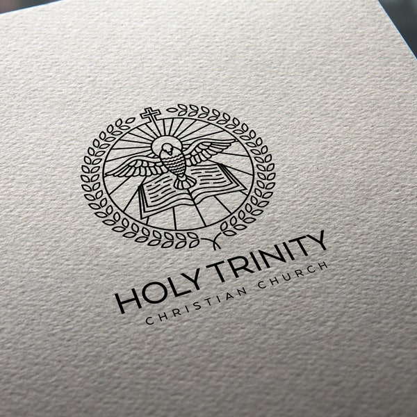 Church logo design + customization, Christianity logo, religious logo, spiritual logo, Christian logo, trinity  logo, minimalist logo