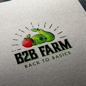 Farm logo design + customization, agricultural logo, fruit logo, vegetable logo, agro market logo, raw food logo, organic food logo