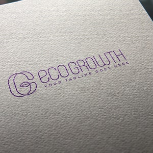 Organic food logo design + customization, sustainable agriculture logo, ecological logo, food logo, letter logo, agriculture logo, farm logo