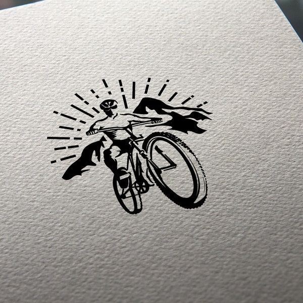 Biking logo design + customization, mountain bike logo, cycling logo, cycling community logo, cycling team logo, biker logo, cyclocross logo