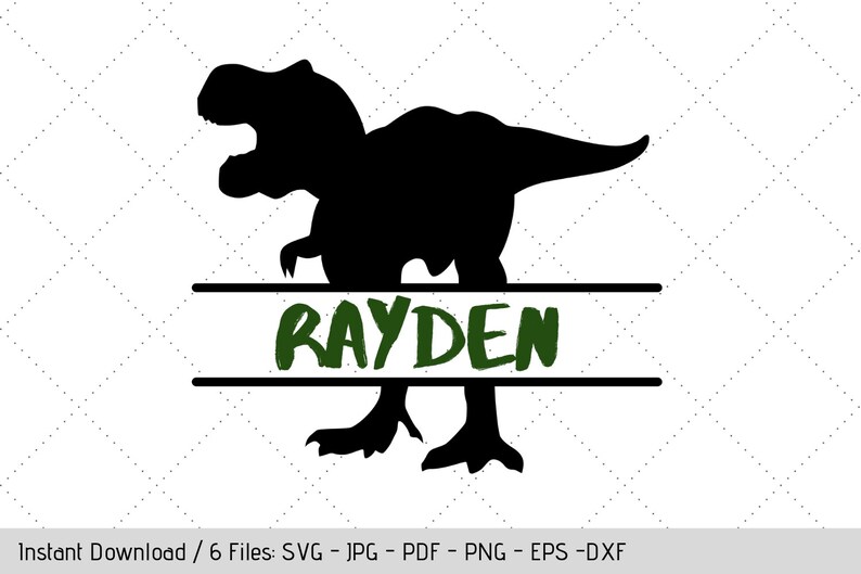 Download T-Rex Monogram SVG Diseño de camiseta Descarga instantánea ...