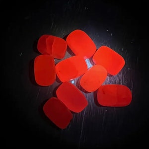 Tumbled Pink Mangano Calcite Crystals - Small, UV Reactive Stone