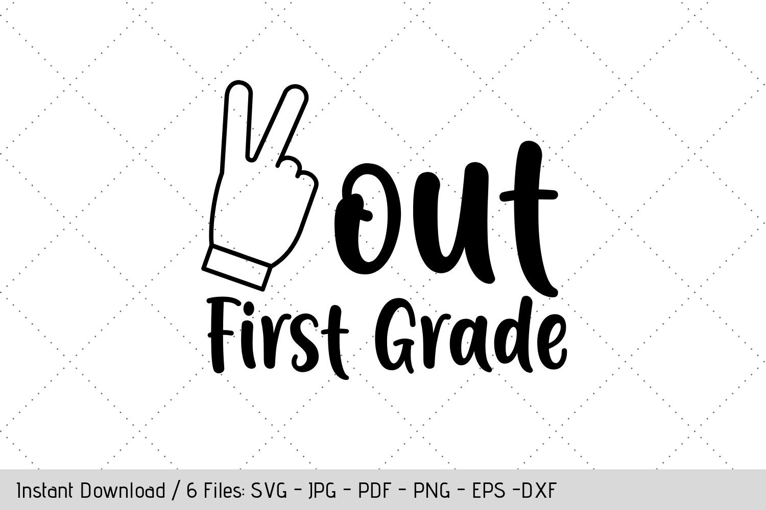 Download Peace Out First Grade SVG Instant Download T-Shirt Design ...