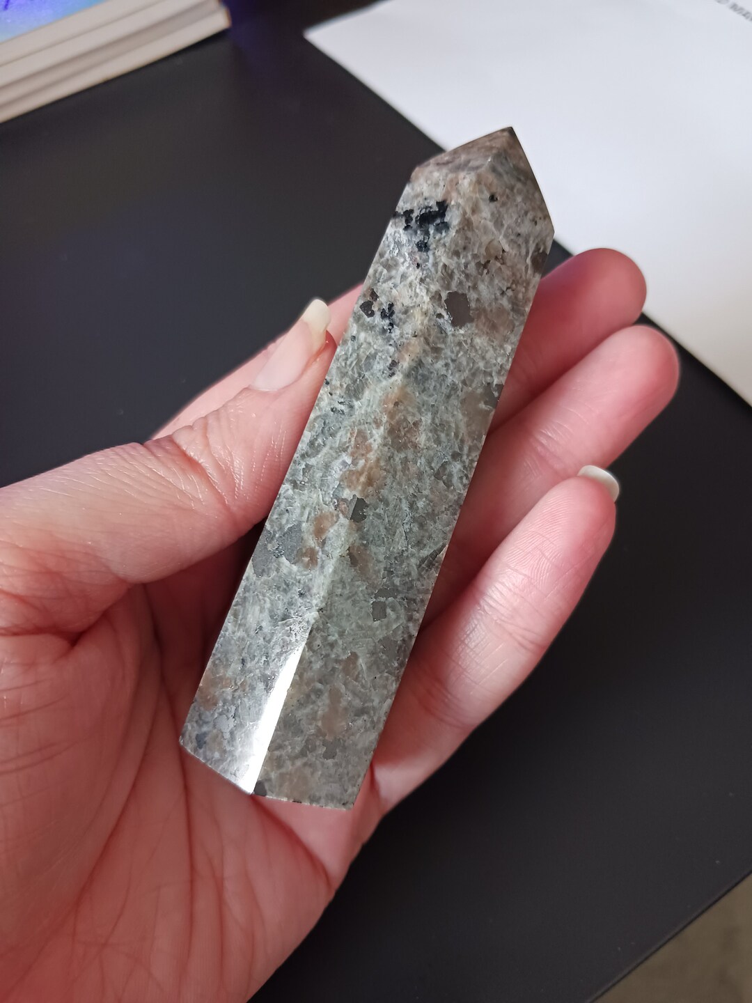 Yooperlite Crystal Tower Black Light Reactive Etsy