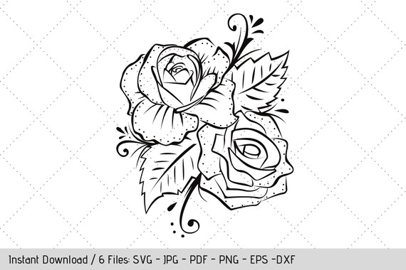 Free Free 116 Flower Line Drawing Svg SVG PNG EPS DXF File