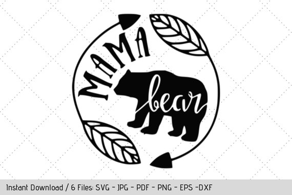 Download Mama Bear Wreath Svg Design For T Shirt Diy Wall Art By Werk It Girl Supply Catch My Party