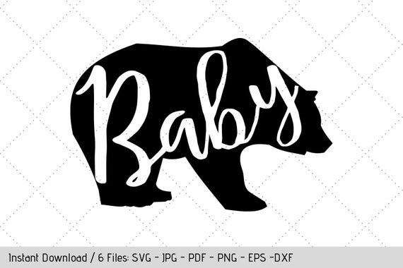 Baby Bear Svg Design For T Shirt Bodysuit Nursery Decal Diy Wall Art By Werk It Girl Supply Catch My Party