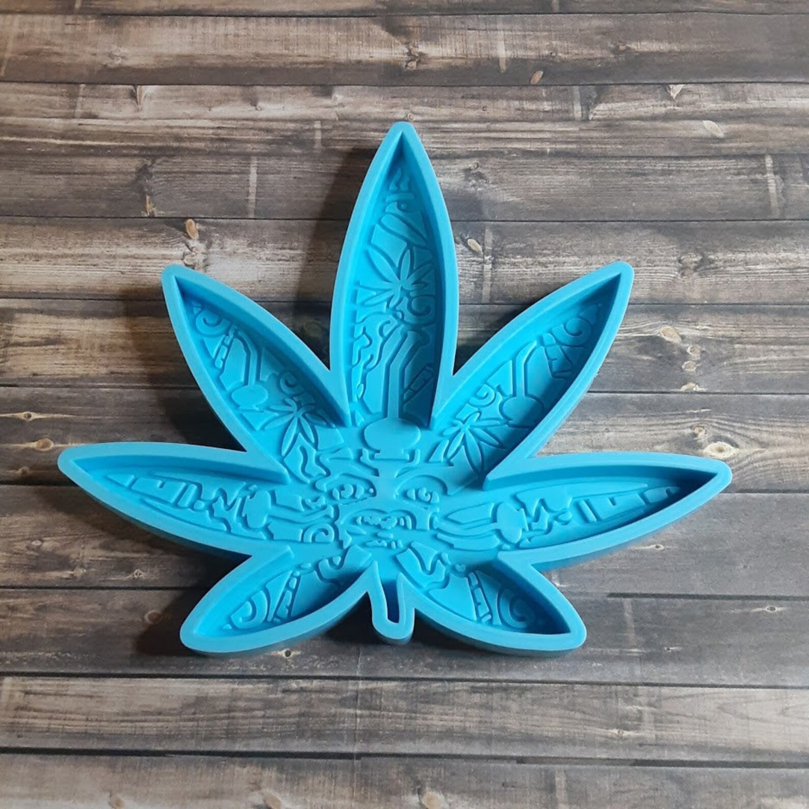 Large Weed Leaf Silicone Mold Food Grade Mould Clay Etsy