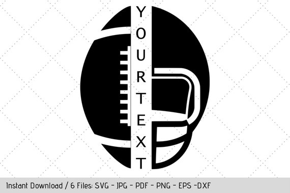 Football Helmet SVG, Sports Graphic Design, DIY Vinyl Decals, Personalized File Il_570xn