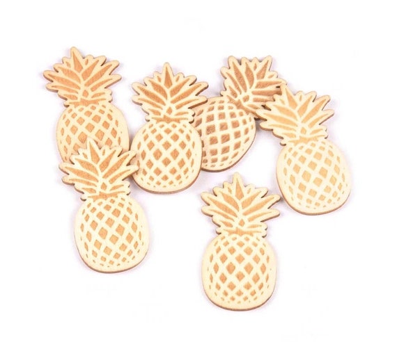 Blank Wooden Pineapples, 48mm Wood Ornaments, Embellishments Il_570xn