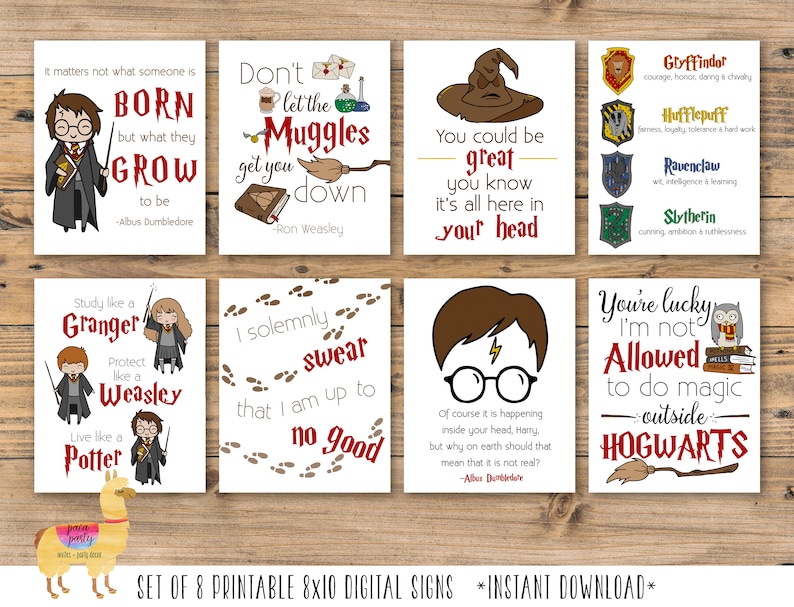 Harry Potter Party Sign Printables