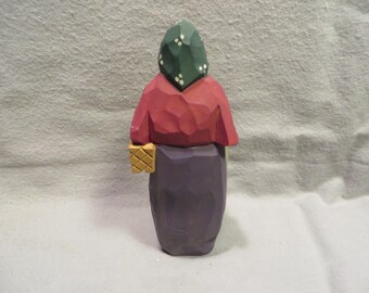 Vintage Signed Olaf Gunnarsson Sweden Hand Carved Wood Figure