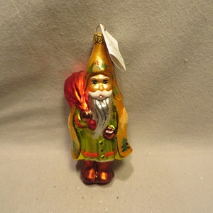 Vintage Christopher Radko Blown Glass Christmas Ornament - &quot;Little Golden Hood&quot;