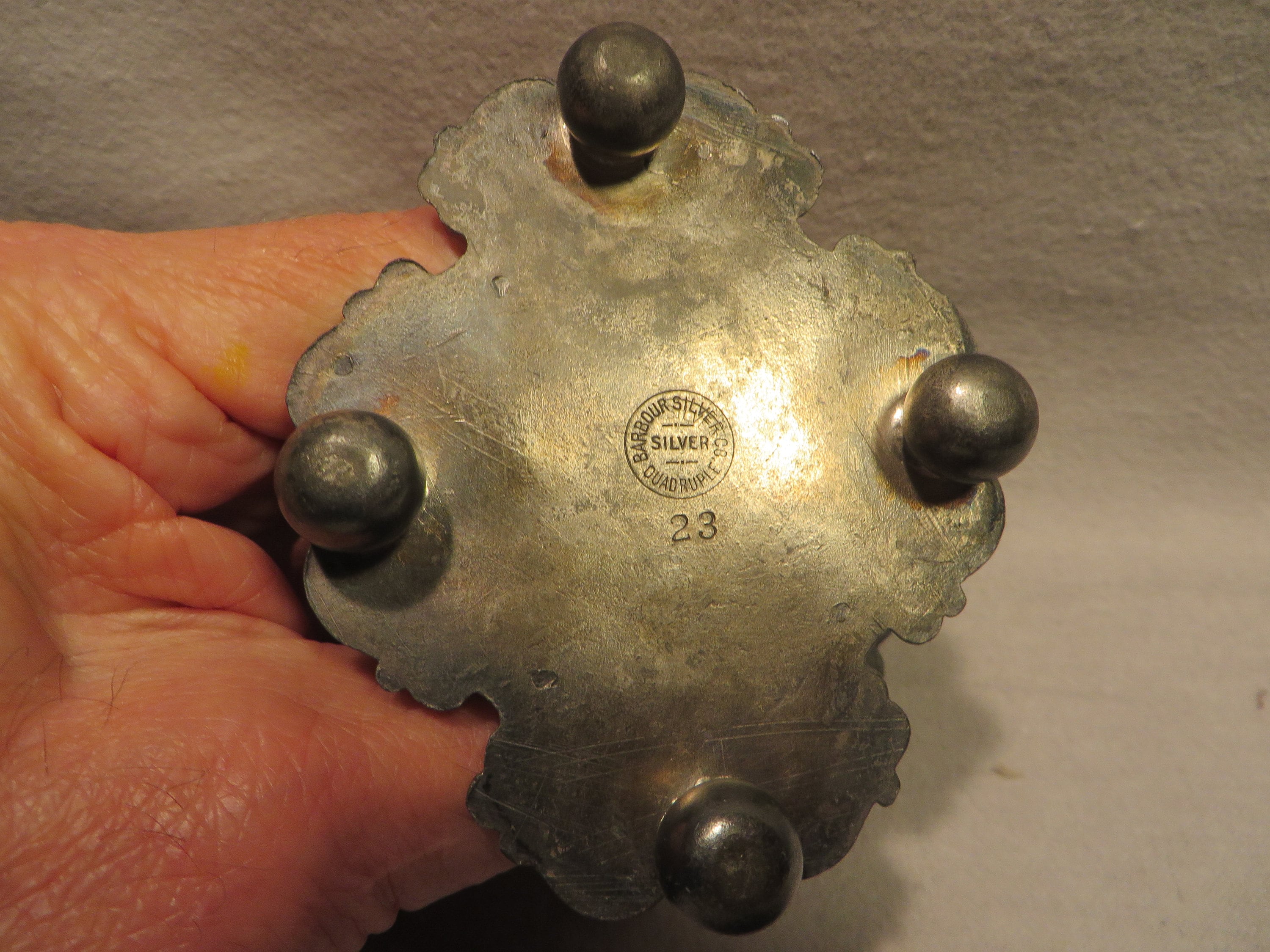 Antique Barbour Silver Co. Silver Plate Toothpick Holder With Etsy