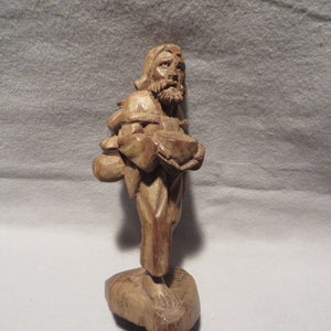 Vintage (Black Forest ?) Wood Carved Figure of an Old Man