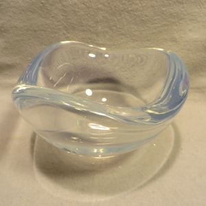 Vintage Mid Century Modern Selana Opal Glass Small Bowl by Sven Palmqvist for Orrefors