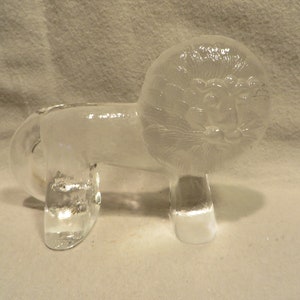 Vintage Mid Century Modern Kosta Boda Zoo By Bertil Vallien Glass Lion