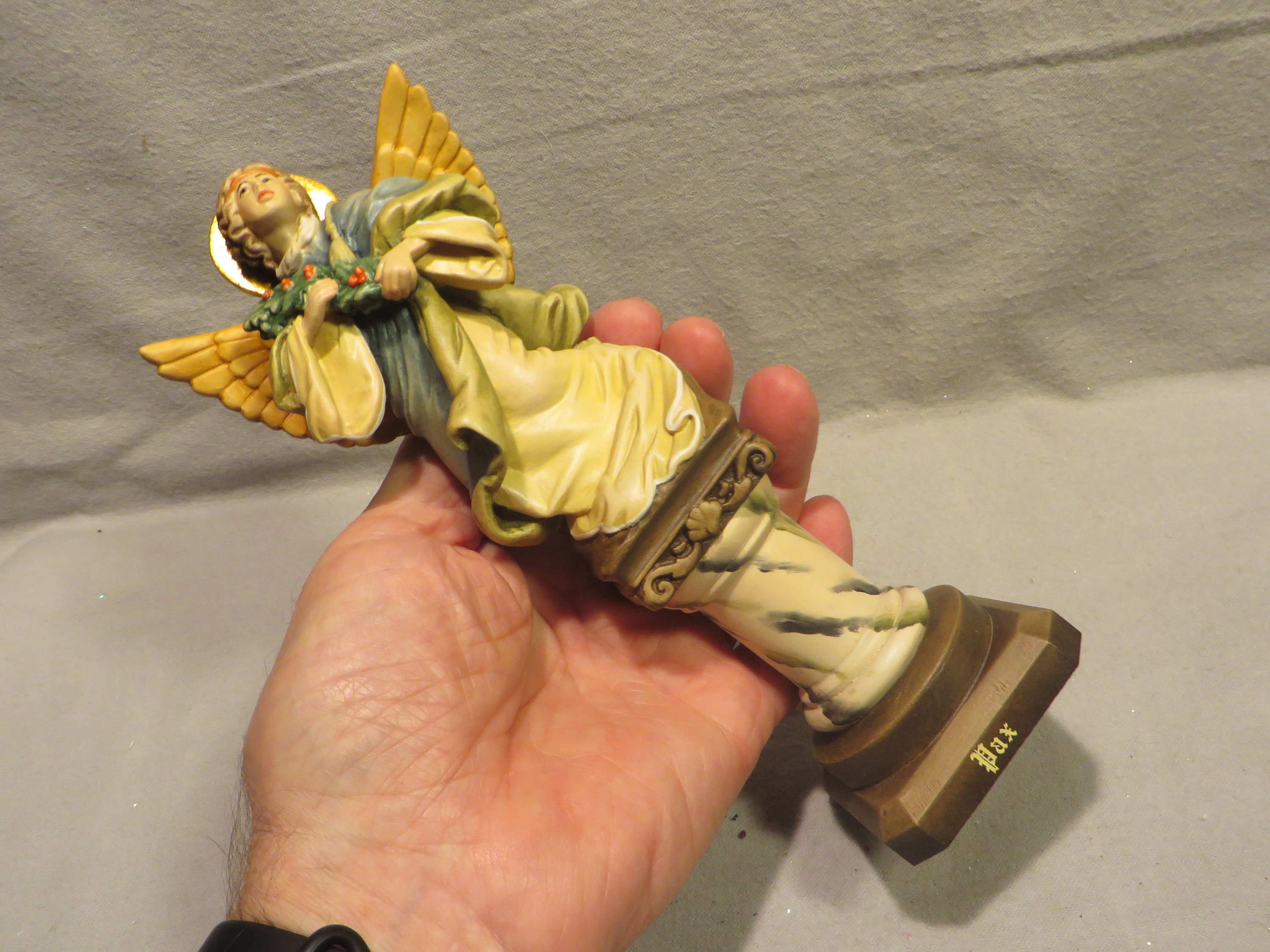 Vintage Anri Ltd. Edition. Hand Carved Wood Heavenly Angel by