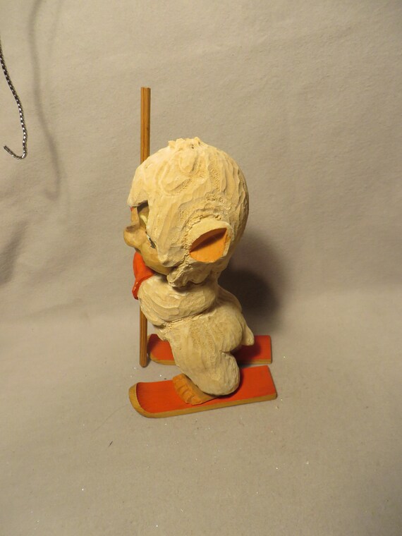 Vintage Henning Norwegian Carved Wood Figure - 8
