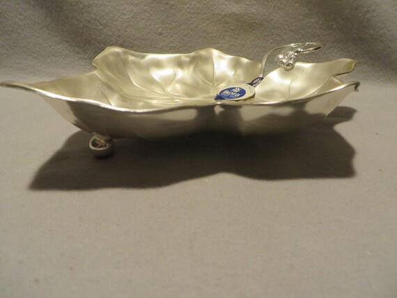 Vintage WMF Ikora Tarnish Resistant Silver Plate Leaf Shaper Dish