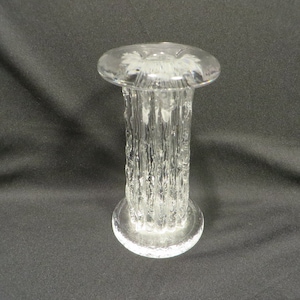 Vintage Kosta Boda Sweden 5 1/2&quot; Tall Rurik Glass Candleholder