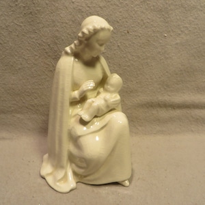 Vintage Goebel Sacrart Figurine of Mary and Infant Jesus Marked with the Full B